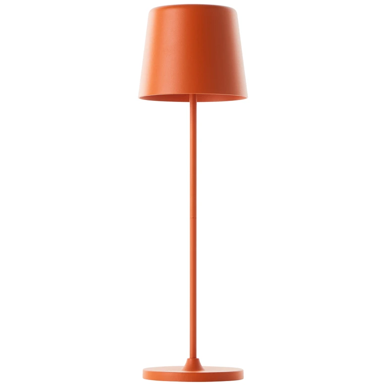 Tischleuchte Cosy, orange, 10 x 37 cm, Metall Tischlampe 