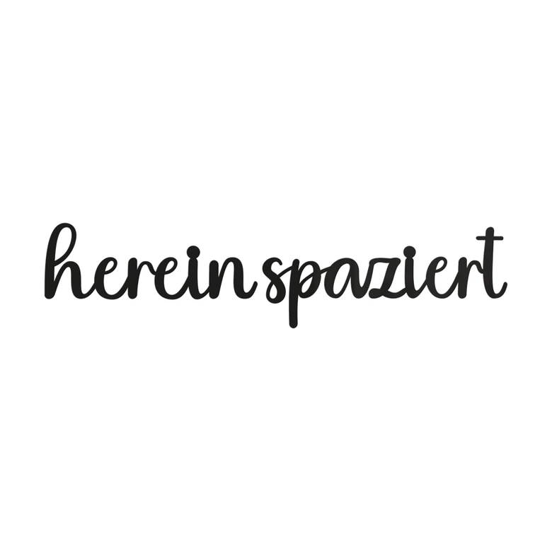 Acryldeko 3D-Schriftzug Hereinspaziert 