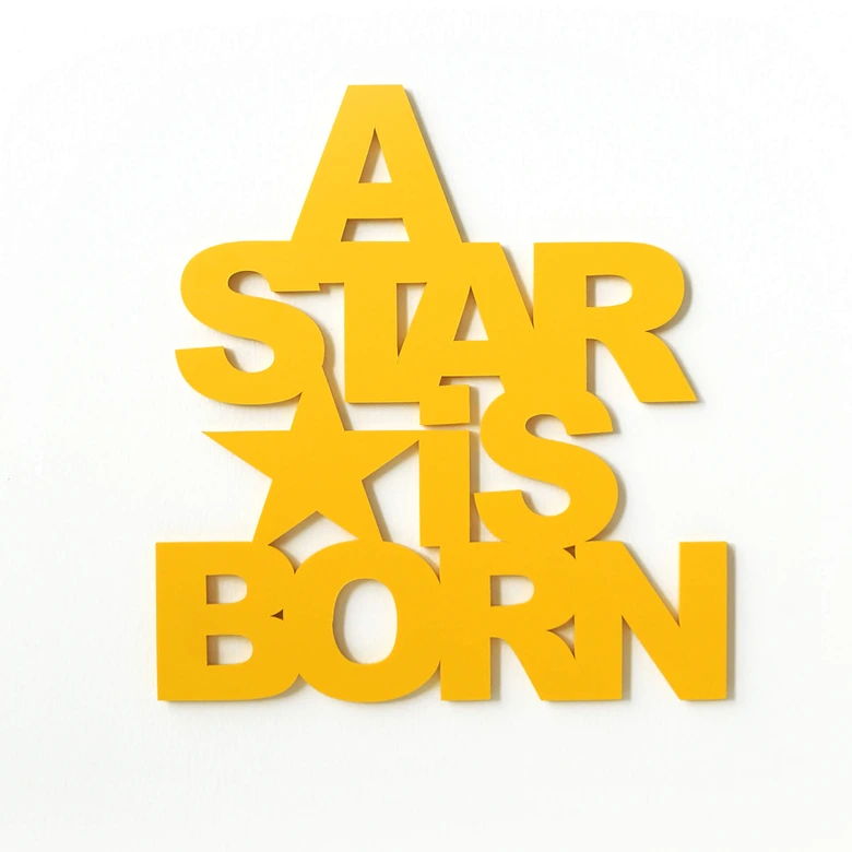 Dekobuchstaben 3D - A Star is Born 