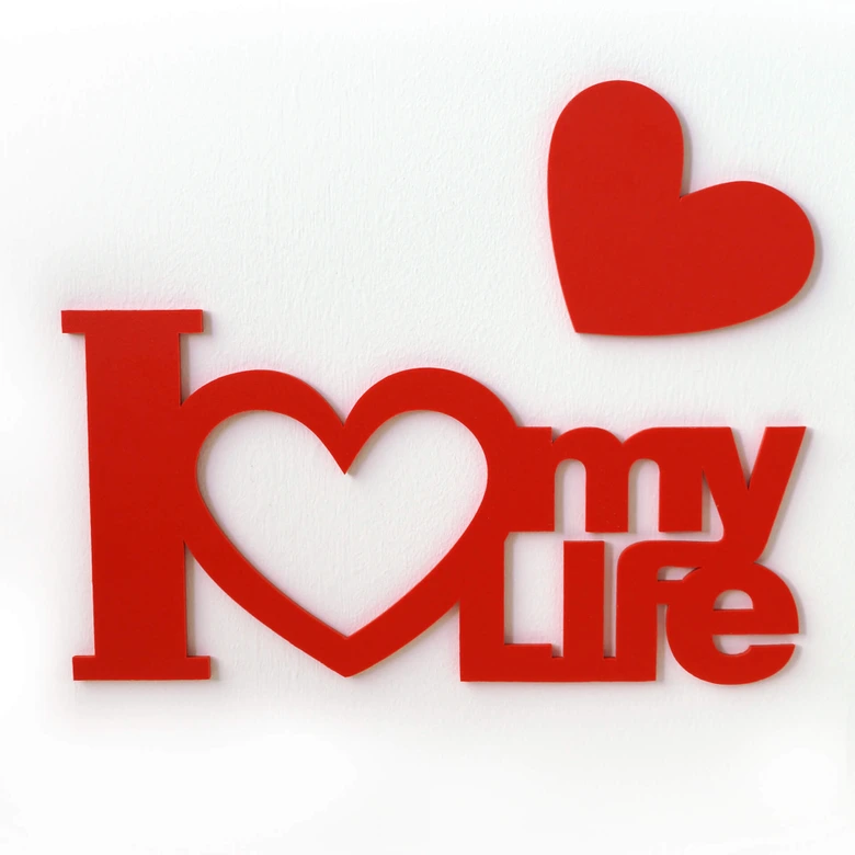 Decoratieletters I Love my Life 