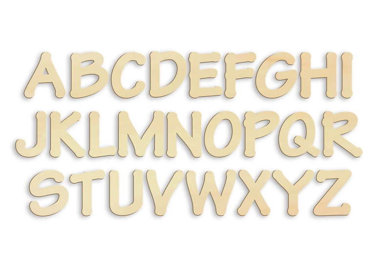 Decorative Letters Tekton – 26 parts alphabet 