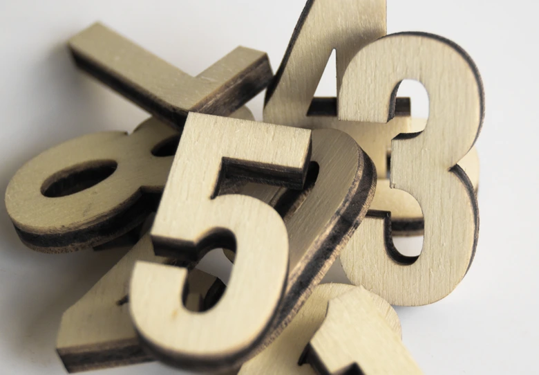 Decorative Letters Oswald – numbers 