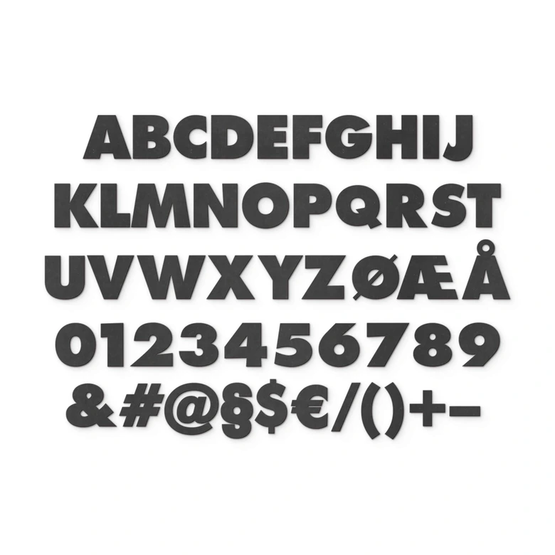 Lettere in MDF - Futura 