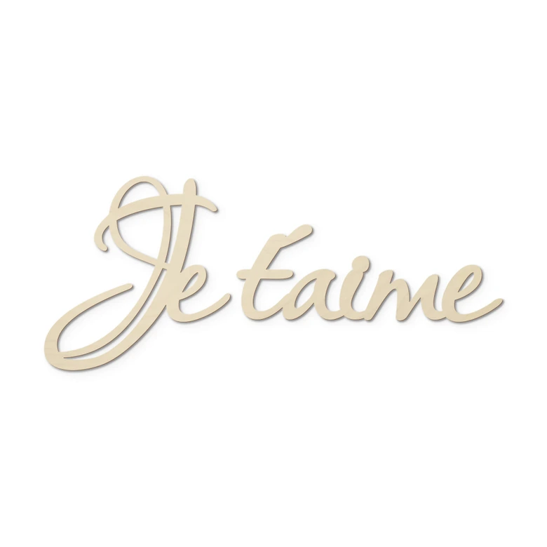 Je t’aime – populierenhout 