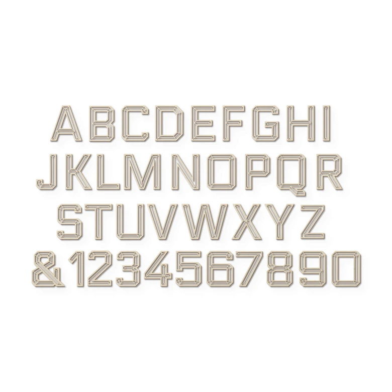 Wooden Letters - Origami 