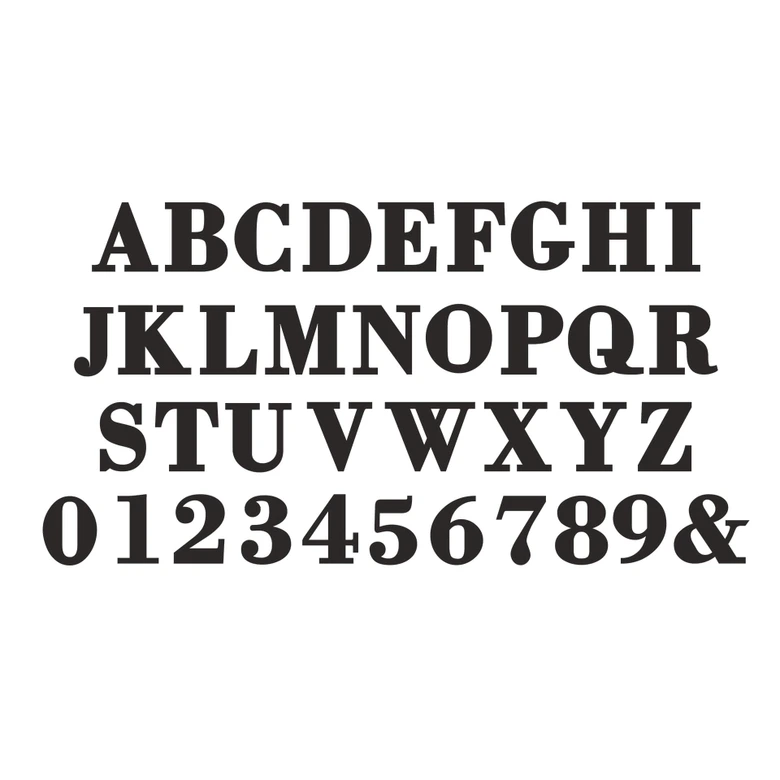 MDF bogstaver - Bodoni 