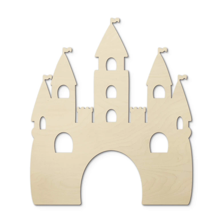 Wanddecoratie Populierenhout Prinsessen Kasteel 