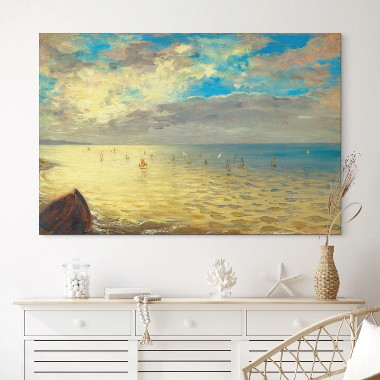 Wandbild Das Meer - Delacroix - Alu-Dibond 
