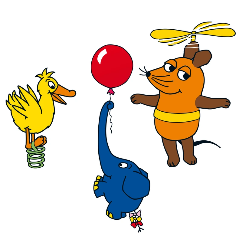 The Mouse and friends in the air Wall sticker 