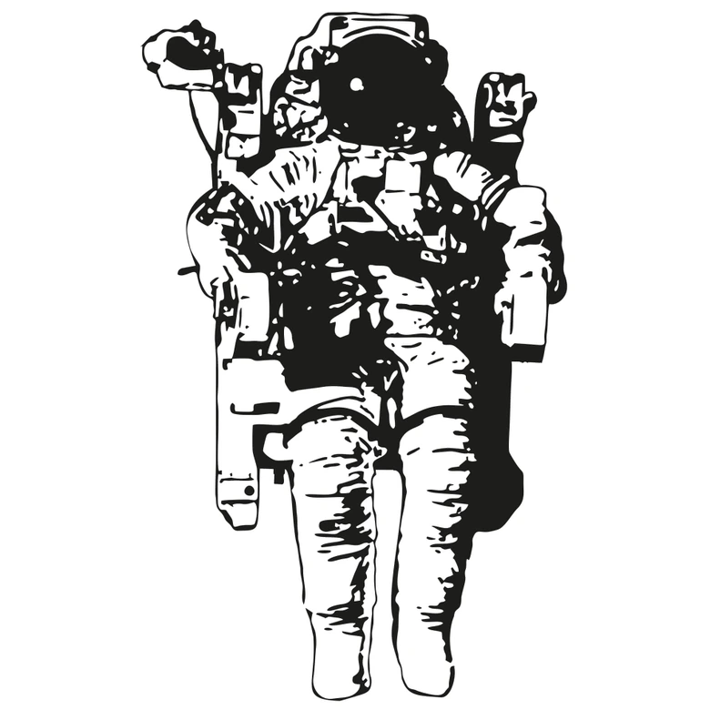 Wandtattoo Kosmonaut 