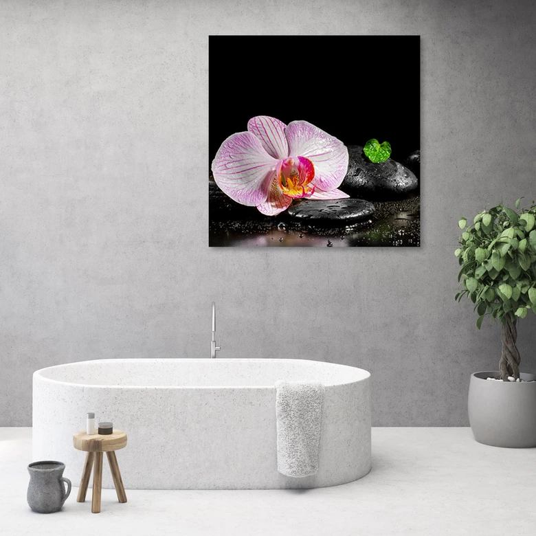 Leinwandbild, Blumen Orchidee Zen Spa 