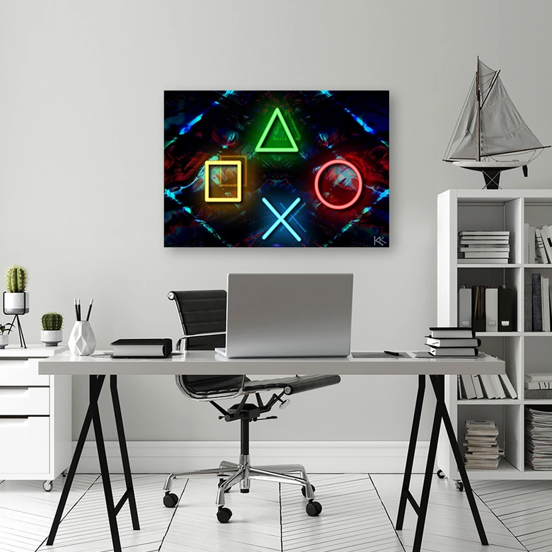 Leinwandbild, Gaming Computer Spiele 