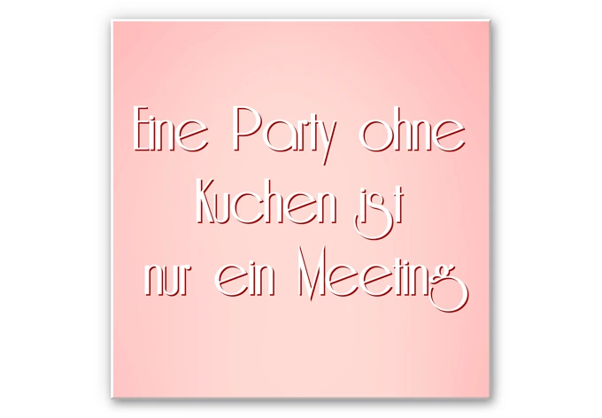 Wandbild Eine Party ohne Kuchen (4-teilig) 