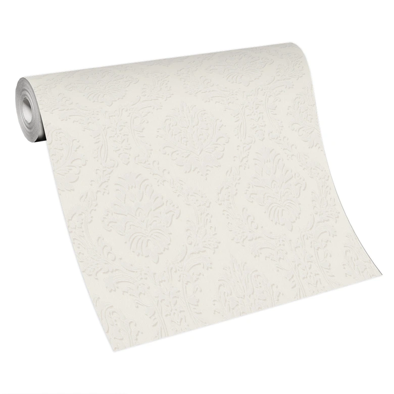 Papier peint décoratif Erismann Versailles blanc, crème 
