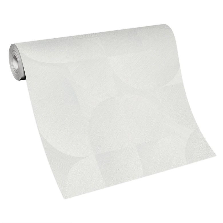 Papier peint 3D, papier peint rétro, papier peint intissé Erismann Martinique crème 