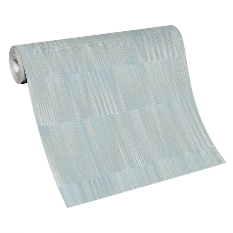 Carta da parati lineare, carta da parati testurizzata, carta da parati in tessuto non tessuto Erismann Martinique verde 