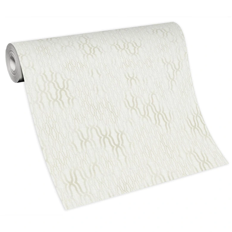 Papel pintado no tejido Erismann Casual Chic blanco 