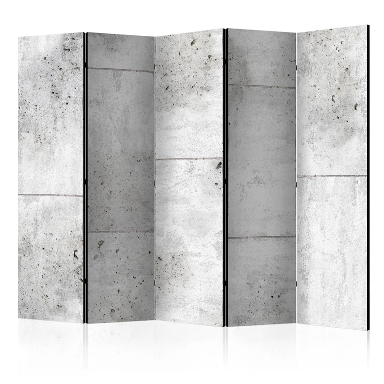 Paravent Séparation de pièce - Force du béton, 3 pièces 
