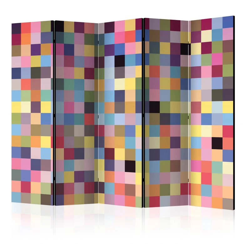 Paravent Séparation de pièce - Palette de couleurs, 3 pièces 