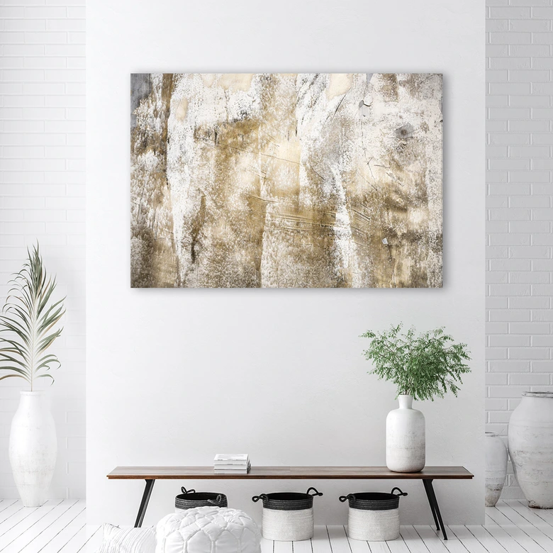 Leinwandbild, Gold Abstraktion Vintage 