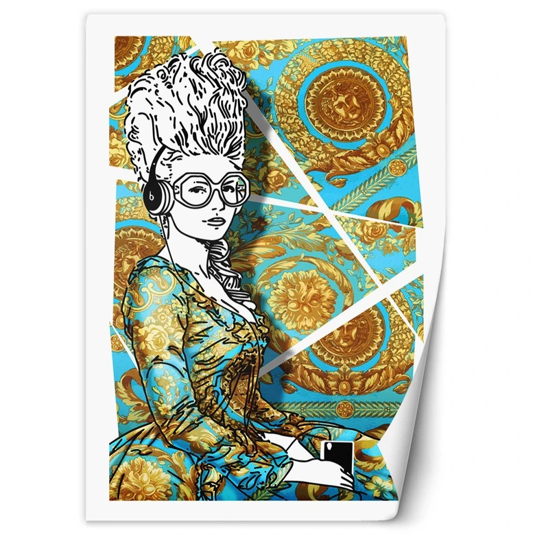 Fototapete, Moderne Dame abstrakt 