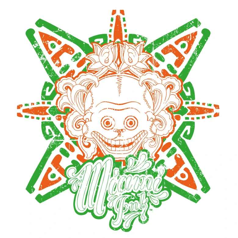 Fensterbild Miami Ink Dia de los Muertos 