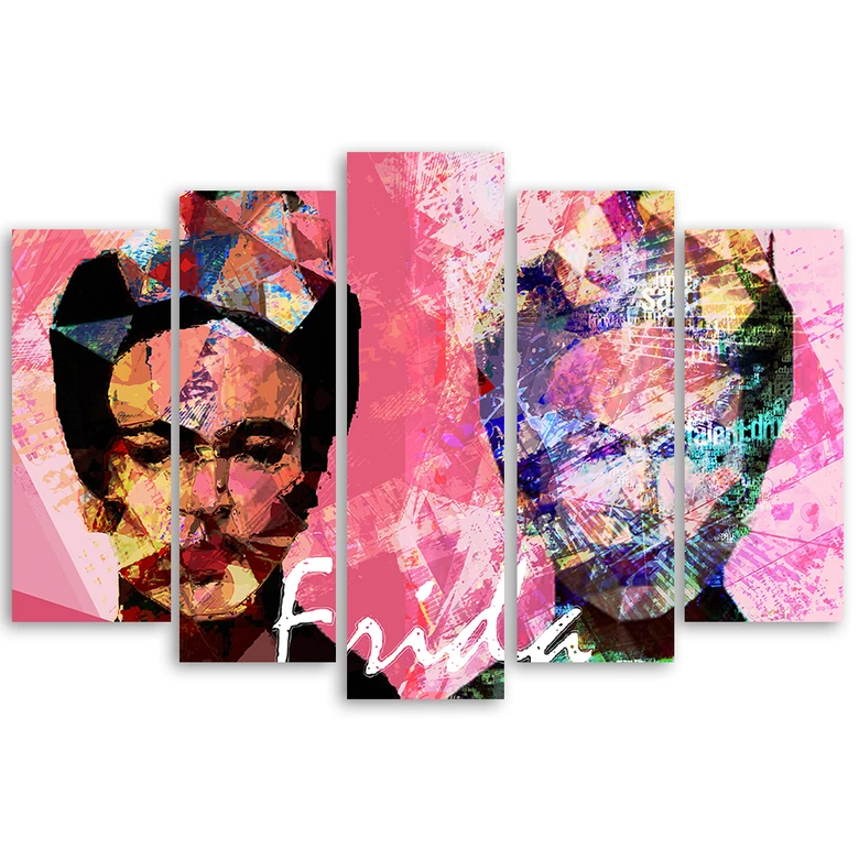 Leinwandbild 5 teilig, Frida Kahlo 