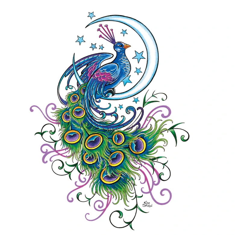 Obraz z okna LA Ink Paw w księżycu 