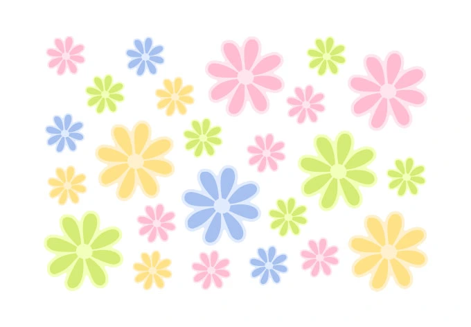 Window sticker summer blossoms 