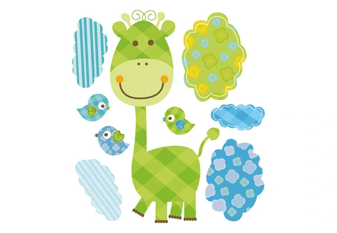Raamsticker Set Schattige Diertjes 