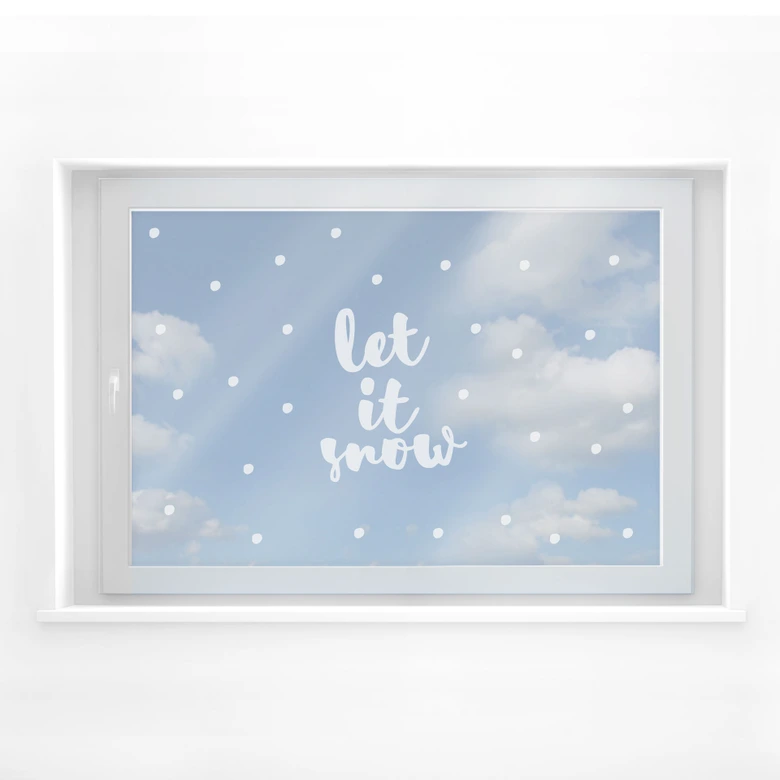 Fensterfolie Let it Snow 