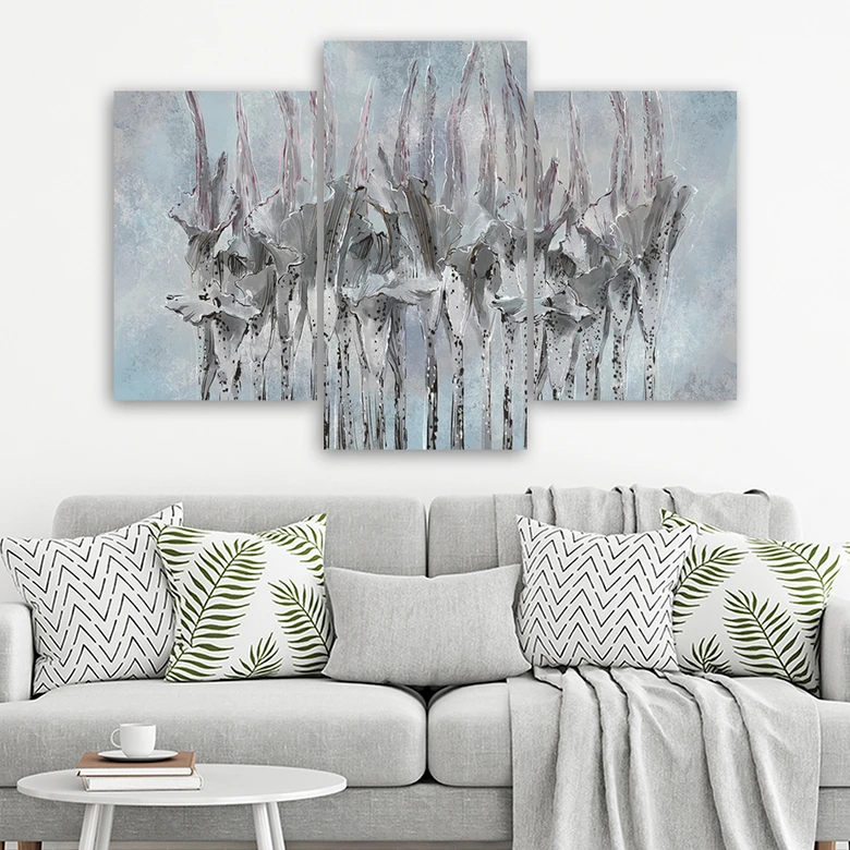 Leinwandbild 3 teilig, Pflanzen Blumen Simnitło 