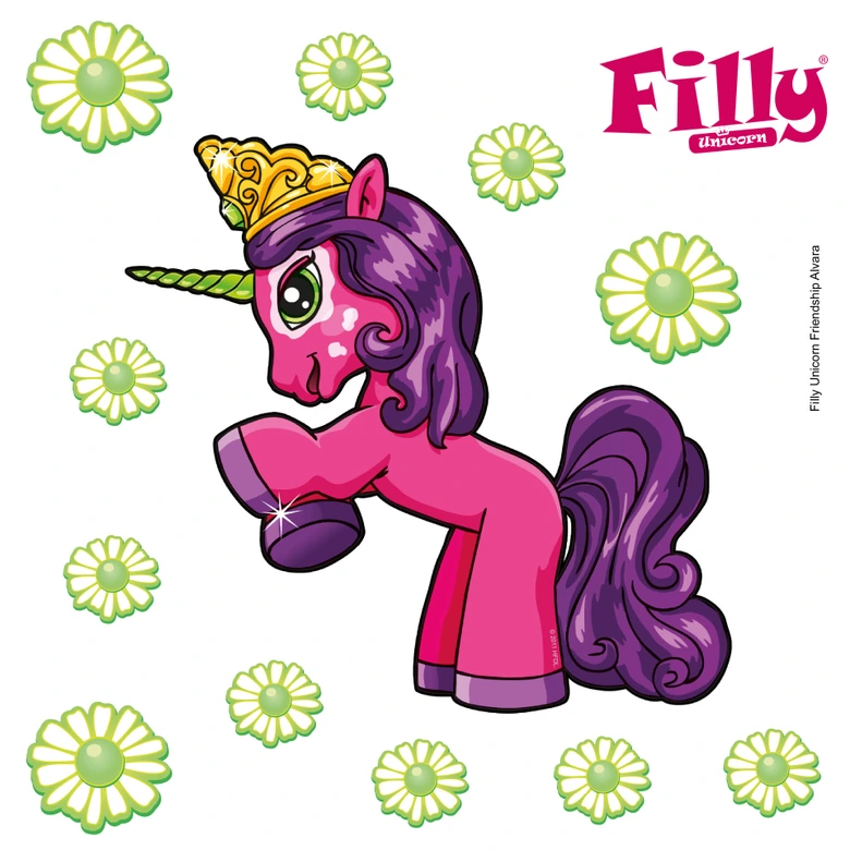 Wandtattoo Filly Unicorn Friendship Alvara 