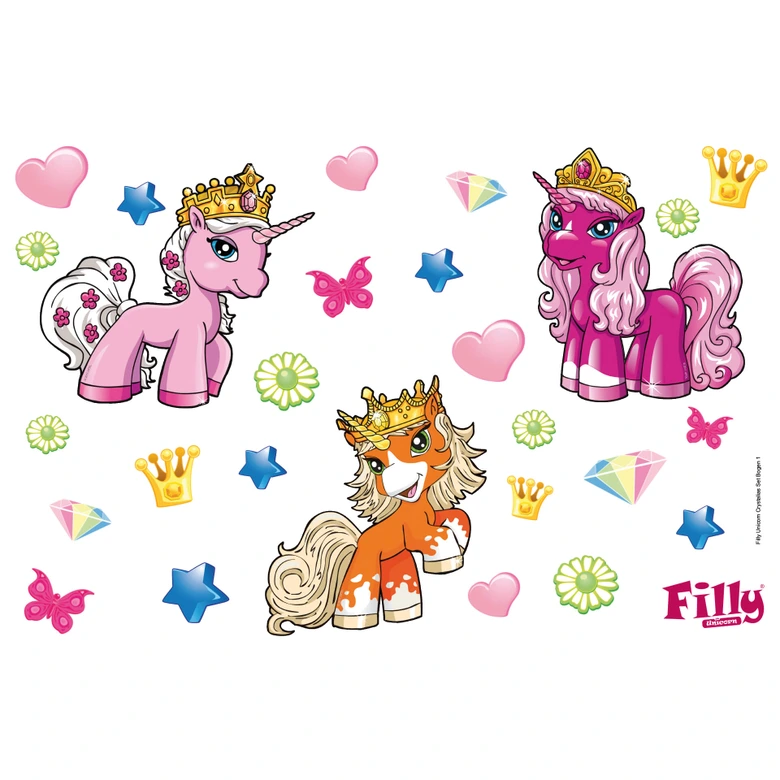 Filly Unicorn - Crystalia Set Wall stickers 