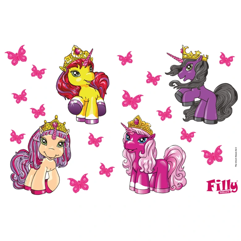 Wandtattoo Filly Unicorn Beauty Set 