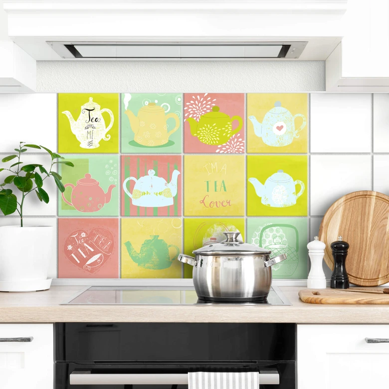 Sticker carrelage - Judith Loske - Tea Time 