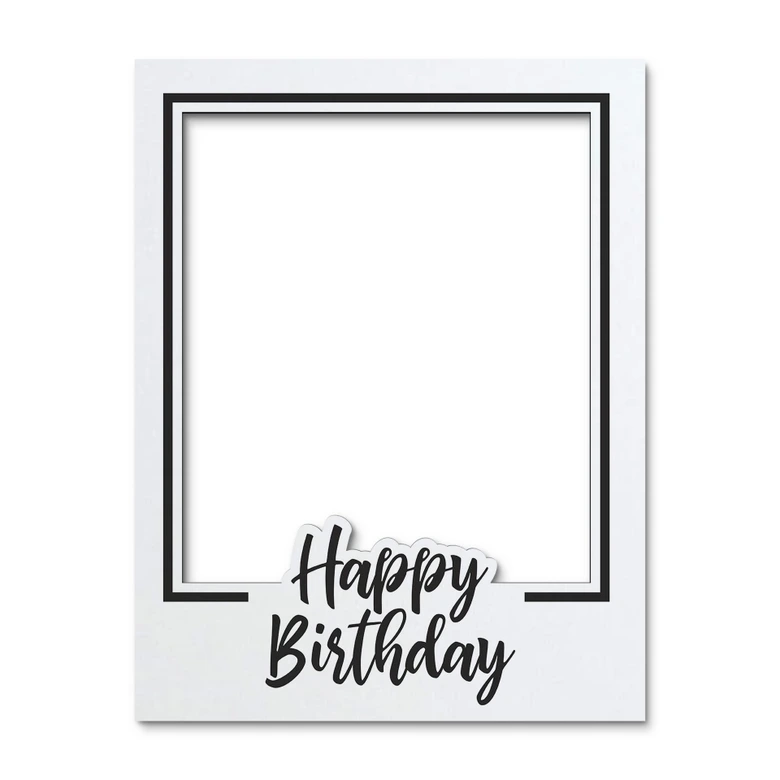 Fotorahmen Happy Birthday - Partydeko für Geburtstagsfeier 