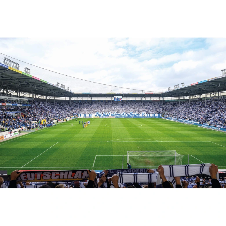 Fototapete 1. FC Magdeburg - Stadion Choreo 