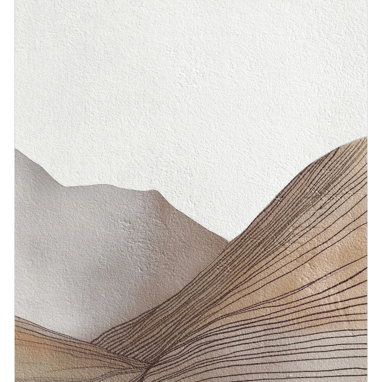 Fototapete Minimalistische Bergskizze | Abstrakte Tapete - Alma 