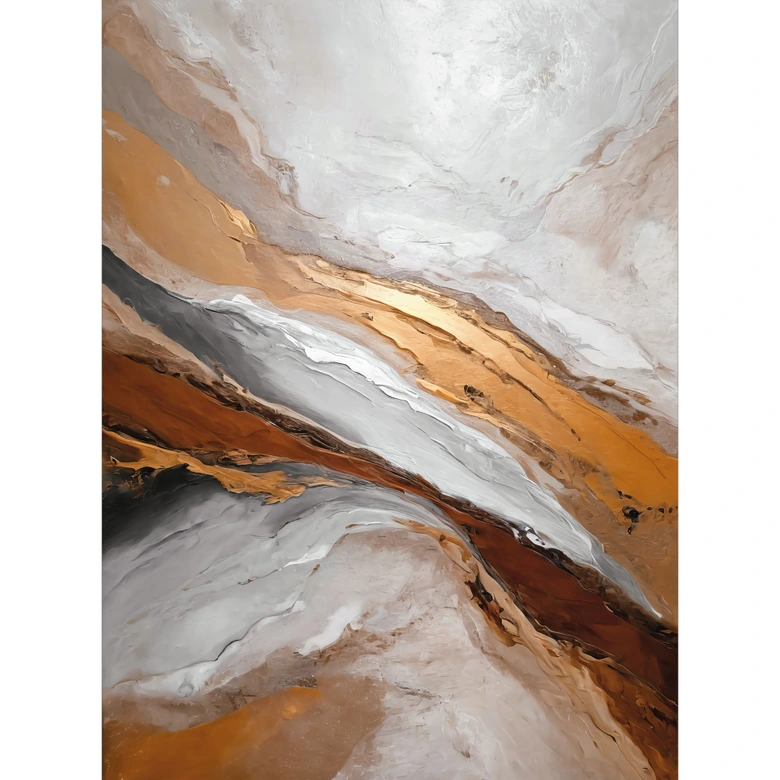 Abstrakte Fototapete Himmel und Erde in fließenden Farben - Alpenglow Workshop 