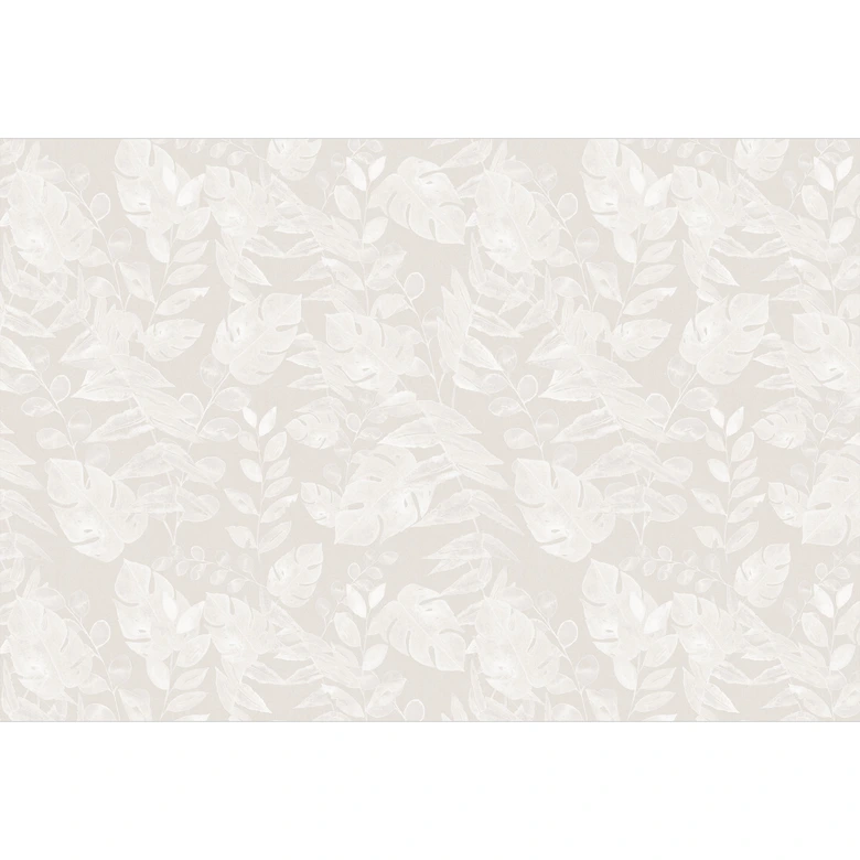 Fototapete Dschungelpflanzen - Tropische Blätter Beige - Bloomery Decor 