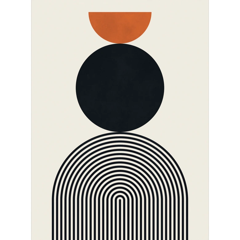 Fototapeta z abstrakcyjnymi liniami i okręgami w harmonii - Costa 