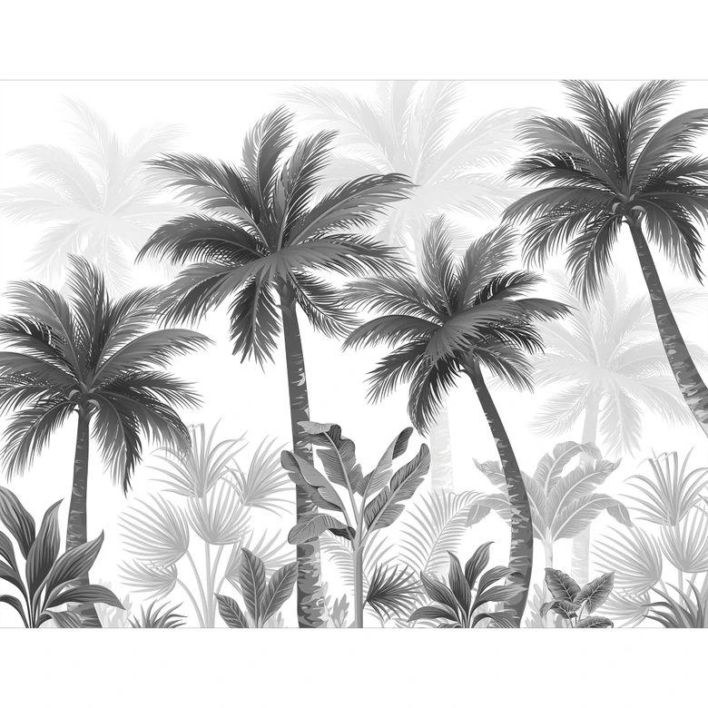Fototapete Exotische Palmenlandschaft 
