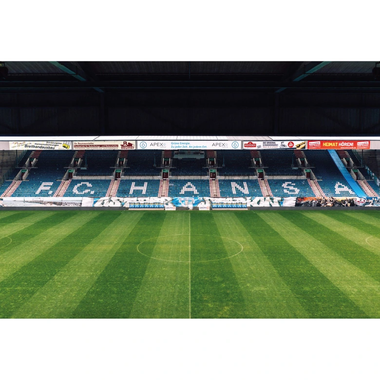 Fototapet FC Hansa Rostock Stadion-tribune - 384x260 cm 