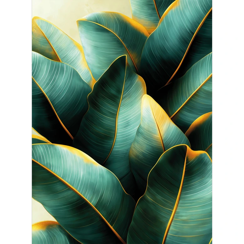 Fototapete Exotische Bananenblätter | Dschungel Tapete - Jaszke 