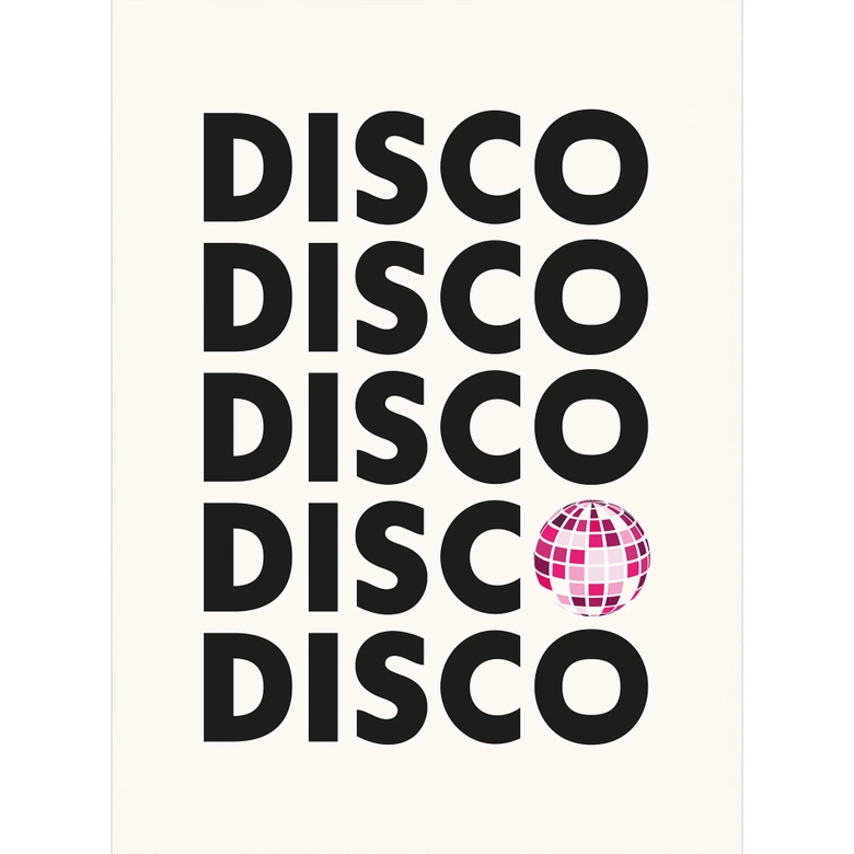 Fototapete Retro Disco Vibes Typografie - Kerr-Dineen 