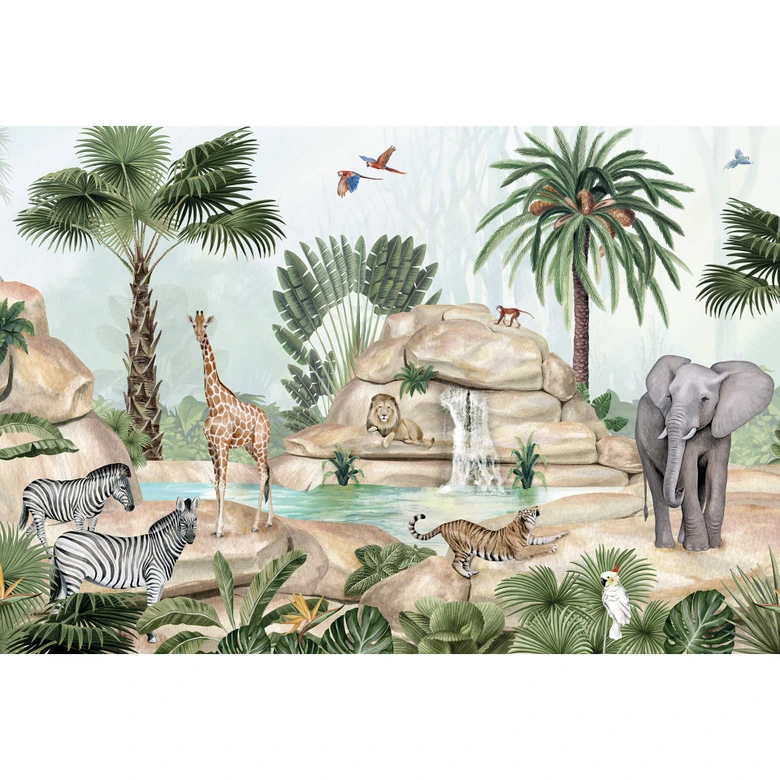 Kikki Belle - fotomural para la selva paradisíaca 