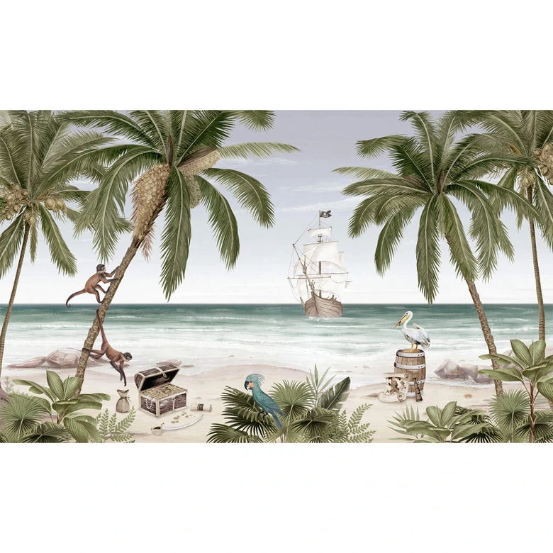 Kikki Belle - Fotomural Pirate Cove para cuarto infantil 