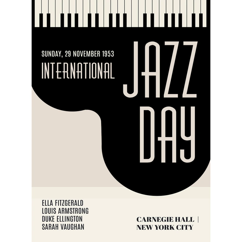 Fototapeta Kubistika - Jazz Day 