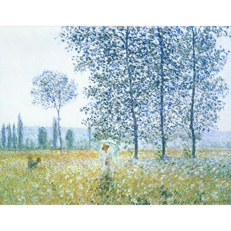 Fototapete Monet - Felder im Frühling 